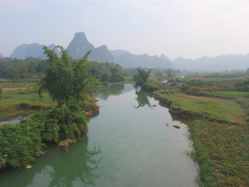 View from a creek crossing.
